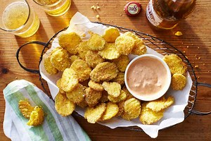 The Only Thing Better Than Fried Pickles? Fried Pickles With Roundhouse-Kick Sauce