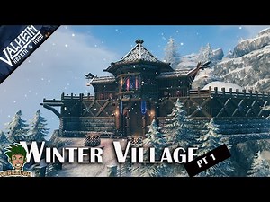 Valheim | Mountain Viking Winter Village - Pt1 Ep#4 Hearth and home build