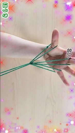 【簡単あやとり遊び】ほうきの作り方💡How to Play Cat’s Cradle l String game#遊び#糸#手芸#실뜨기#실빼기#簡単#あやとり#knot#作り方