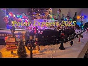 Polar Express Christmas Train 2025 | Christmas village with Santa Express 🎅