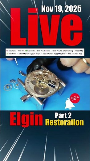 Live Elgin Pocket Watch