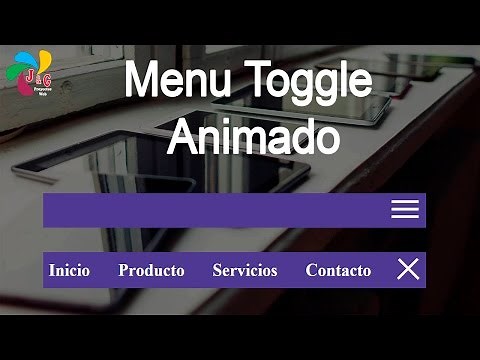 Menu toggle animado con HTML(Jade), CSS y Javascript