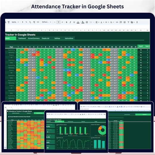 Attendance Tracker in Google Sheets - Next Gen Templates