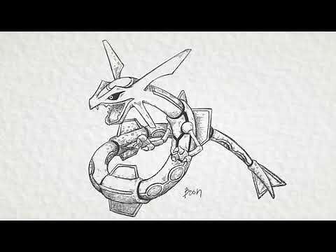 [포켓몬] 레쿠쟈 그리기 | How to draw Rayquaza