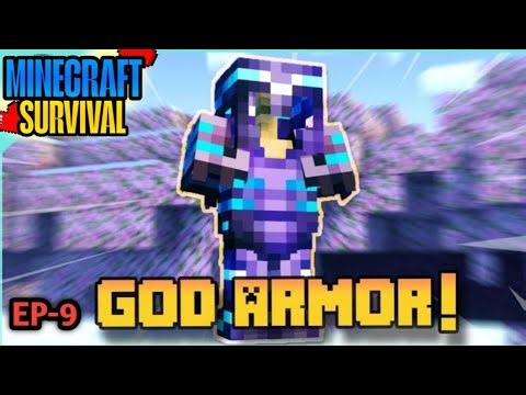 Obtaining God armour in Survival series episode 9 | minecraft