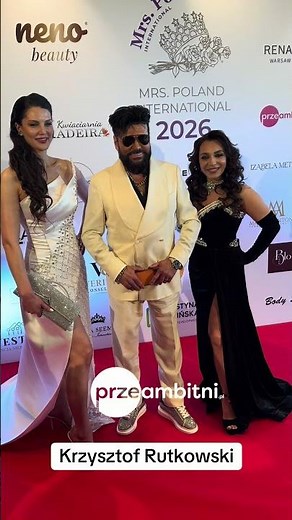 🔥 Krzysztof Rutkowski na ściance gali Mrs. Poland International