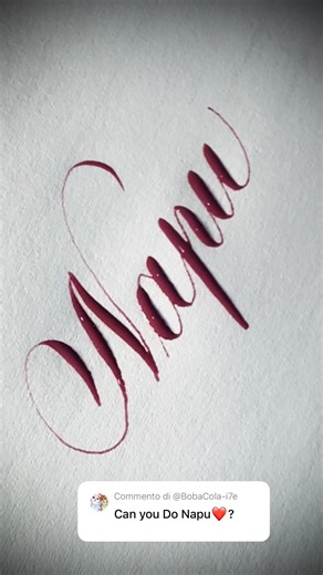 Copperplate calligraphy, tutorial: how I write your name #napu