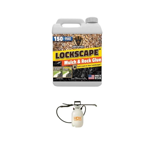 2 Gal. Bleach and Deck Sprayer with 1 Gal. Mulch and Rock Glue for Landscaping Combo - The Home Depot