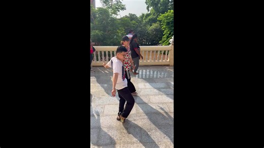 Reveller shows off wacky moves during Thailand's Songkran celebrations