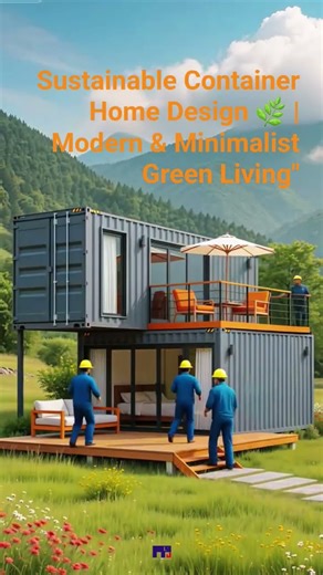 Sustainable Container Home Design 🌿 | Modern & Minimalist Green Living"