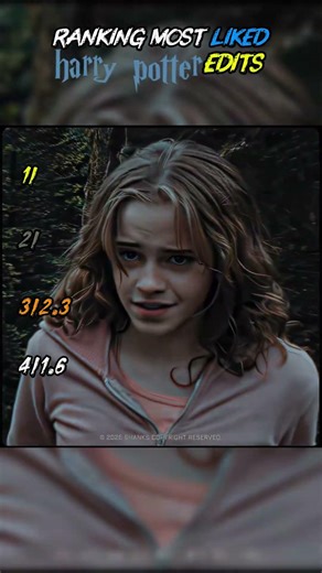 Ranking the Most Liked Harry Potter Edits #harrypotter #edit #shorts
