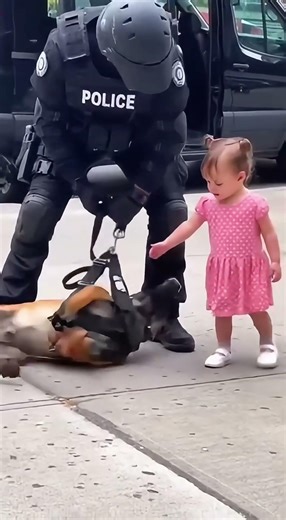 Baby Walks Up to a Furiously Barking SWAT Dog... I Panicked! 😭🐕