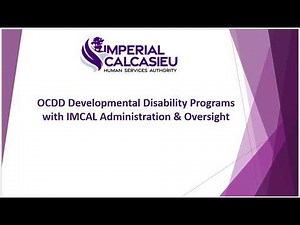 Overview of Developmental Disability Services 5 14 26