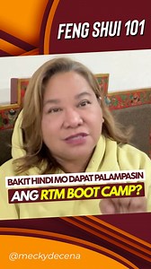 6.7K views · 149 reactions | Bakit hindi mo dapat palampasin ang RTM boot camp? #fengshui #fengshuitips #ready2025withMGD #fengshui101withMGD #meckyourmove #meckydecena #meckyknows #hofsmanila #hofs #fyp #trendingnow #trending #motivational #lifecoach #goal #newyear2025 THIS VIDEO IS THE EXCLUSIVE PROPERTY OF MS. MECKY “MGD” G. DECENA. UNAUTHORIZED USE, REPRODUCTION, OR DISTRIBUTION IS PROHIBITED AND MAY RESULT IN LEGAL ACTION. | Mommy Mecky | Facebook