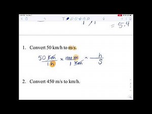 Conversion factors and rates (speed or velocity)