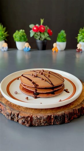 Viral pancake recipe #shorts #pancake #recipe #chocolate #cake #dessert