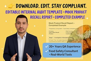 Mock Recall Report Template – ISO, BRCGS, YUM Compliant - Etsy Canada