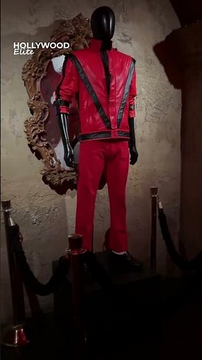Michael Jackson iconic costumes Jaafar Jackson wore for Michael Movie on display at after-party