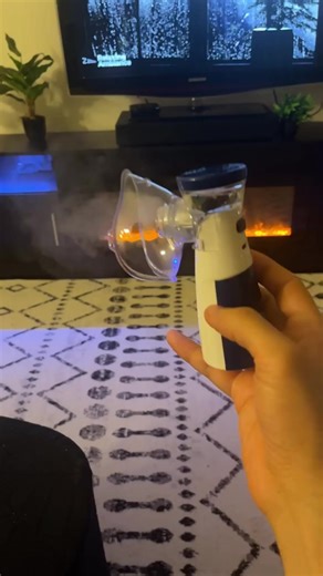 Portable Smart Humidifier with Auto-Cleaning & Dual Modes, Rechargeable Handheld Humidifier for Respiratory Care at Home/Travel, Adult & Kid-Friendly Design