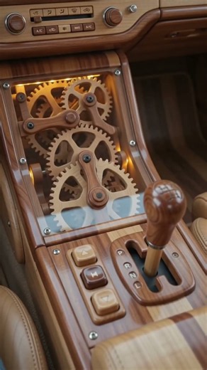 Amazing fully wooden car 🚙 interior