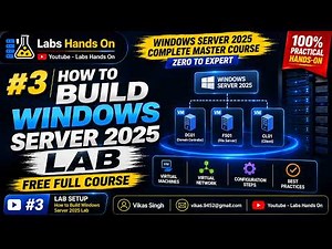 #3 How to Build Windows Server 2025 Home Lab | Windows Server 2025 Complete Master Course