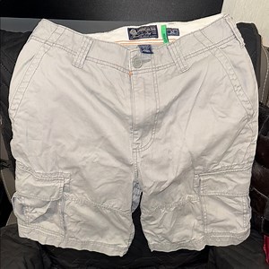 American Eagle Outfitters Gray Cargo Shorts Relaxed Fit