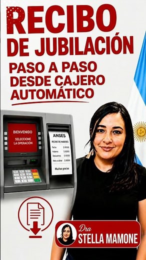 #RETIREES #PENSIONERS how to download step by step your #Anses receipt #ATM
