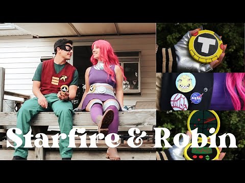 DIY Starfire and Robin Costume