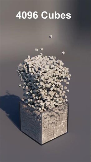 Over 15,000 Cube Blocks | Satisfying 3D physics Simulation #animation #3danimation #blender #asmr