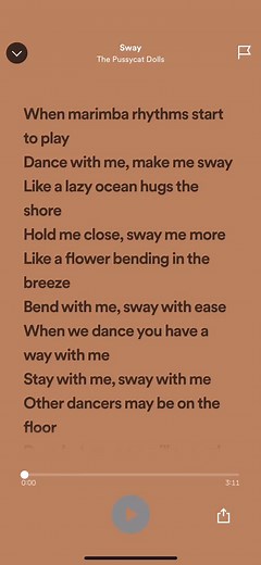 The Pussycat Dolls 'Sway' Lyrics and Karaoke Versions