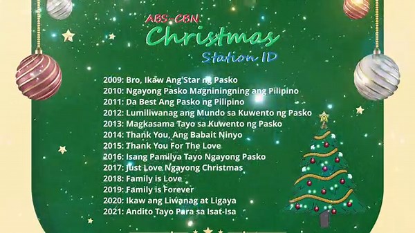 The Soundtrack of a Filipino Christmas: Revisiting ABS-CBN's Iconic Station IDs (2009-2021) 🎄 🌟🎅