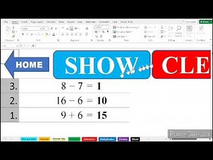 Math Flashcards and Window Cards - Interactive Excel file