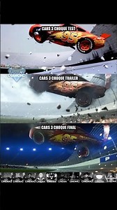 💎 CARS 3 Choque Rayo (Test vs Trailer vs Original) ☠️🔥‼️ #cars #cars3 #mcqueen #eliminado #fyp #vs