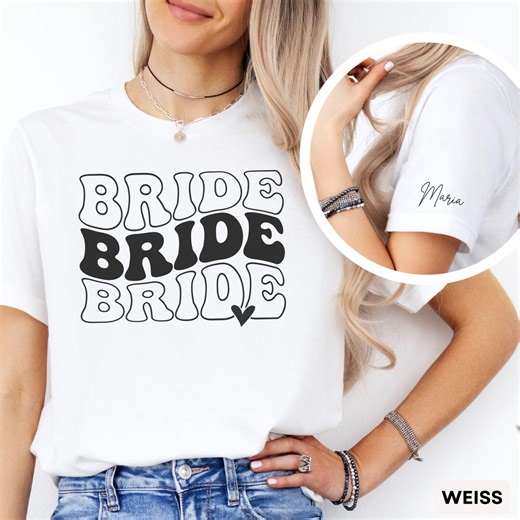 Hen Party Shirt Team Bride, Personalized Hen Party Women's T-shirt, the Bride Shirt, Bride Crew T-shirt, Hen Party, Maid of Honor Gift - Etsy