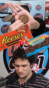 Could we have our first real upset today?? #3 Reese’s takes on #14 Cosmic Brownies in a matchup that was difficult for Ted and Ryan to decide, but we still need your votes below ⬇️ 🗳️ React to the comment of what you’d like to vote for! Snacketology presented bAnchor Bar - College Station, TXTX #reeses #peanutbutter #brownie #cosmicbrownies #snack #tastetest #marchmadness #tournament #bracket #radio #candy95 #explore #reels #cstat #texas #aggieland #collegestation #aggies | Candy 95
