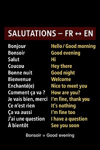 318K views · 4.5K reactions | Les phrases de salutations à connaître en anglais #anglais #apprendreanglais #englishlearning #francaisanglais #vocabulaireanglais #coursdanglais #expressionsanglais #englishlessons #englishteacher | anglais facile | Facebook
