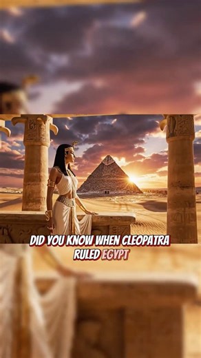 Cleopatra lived closer to the Moon landing than the Pyramids?! #history #ancient #mastermind