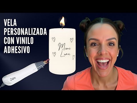 Cómo personalizar una vela 🕯️ con vinilo adhesivo?