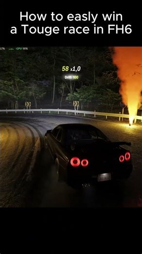 How to easly win a Touge race in FH6 #forzahorizon6 #funny