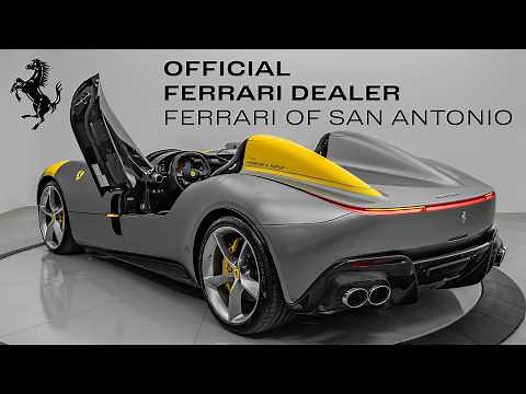 Ferrari Monza SP2 Sound, Interior, and Exterior - Grigio Titanio Metallic