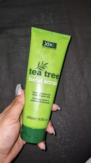 This tea tree facial scrub makes your skin feel amazing after using it! It's not too harsh on your skin and leaves it feeling smooth and fresh. I've been using it for a few weeks now and it has been helping my skin feel quite a bit better so I'm happy with this product so far! . . . . . . . . . . . #skincare #skincareproducts #skincaretips #selfcare #clearskin #goodskin #healthyskin