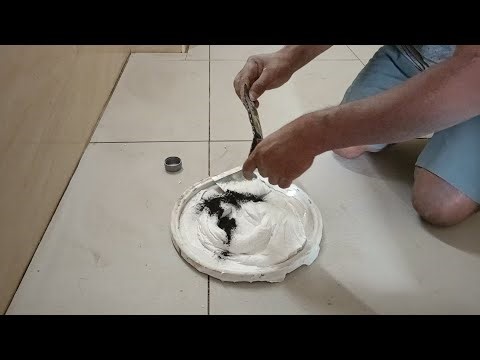 How to Apply Epoxy Grout for Bathroom Walls & Flooring | explain and dubbed
