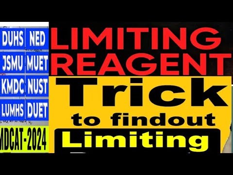 Lectures #07_Limiting Reactant_MDCAT Chemistry