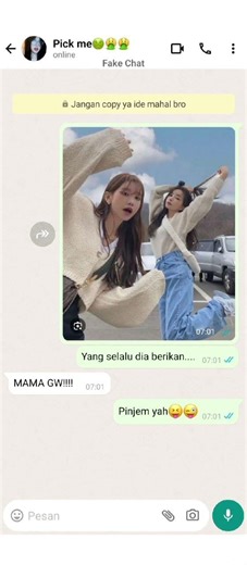 dimabuk cinta.. #bissmillahrame #fypシ゚viral #subscribe#fakechat #chatsmock