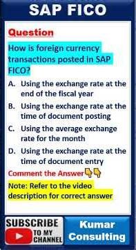 SAP S/4 HANA FICO Exam Question & Answer || SAP FICO Certification Question #sap #sapfico