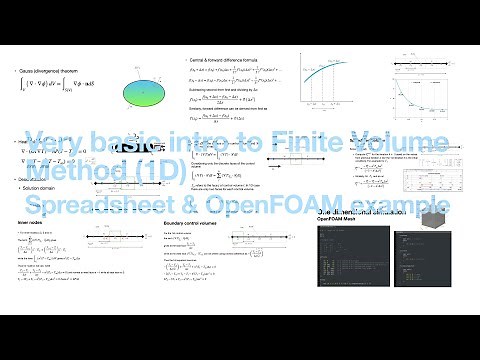 A very basic introduction to Finite Volume Method (FVM): spreadsheet and OpenFOAM (1D) example.