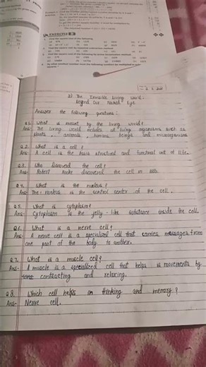 Class 8th science chapter 2 ke Question . Answer
