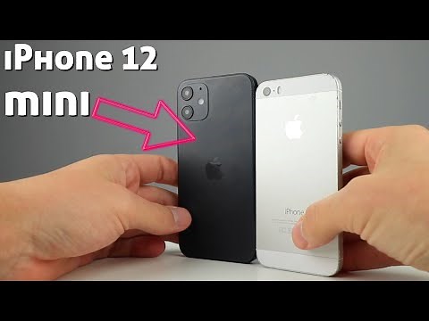 iPhone 12 mini in hand size comparison