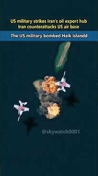 3.14US military strikes Iran's oil export hub.iran counterattacks US air base #MiddleEast #iran