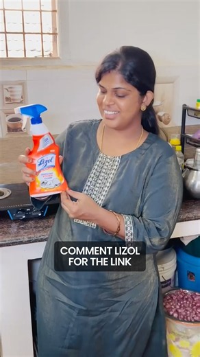 Spray.Wipe.Shine.Kitchen cleaning made easy with Lizol!LizolKitchenCleaner #LizolKitchenGreaseExpert